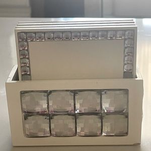 Z Galerie white bling coaster set